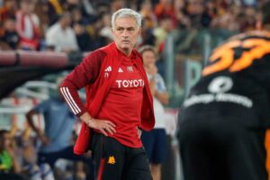 José Mourinho in primo piano