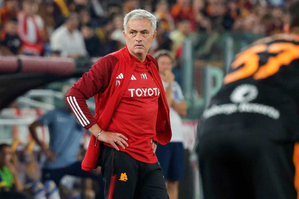 José Mourinho in primo piano