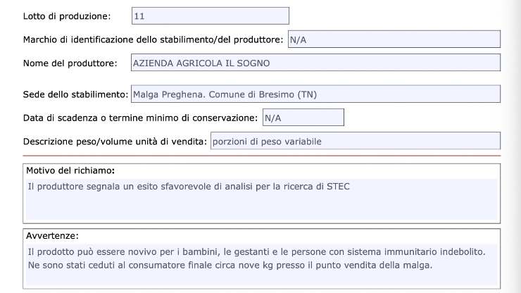 richiamo