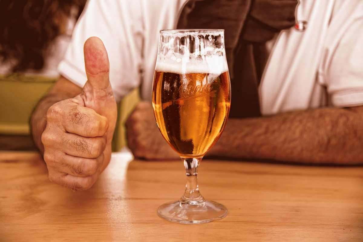 Birra in bicchiere