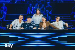 Giorgia e il tavolo dei giudici di X Factor 2025