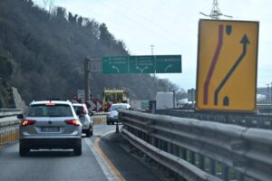 un cantiere in autostrada