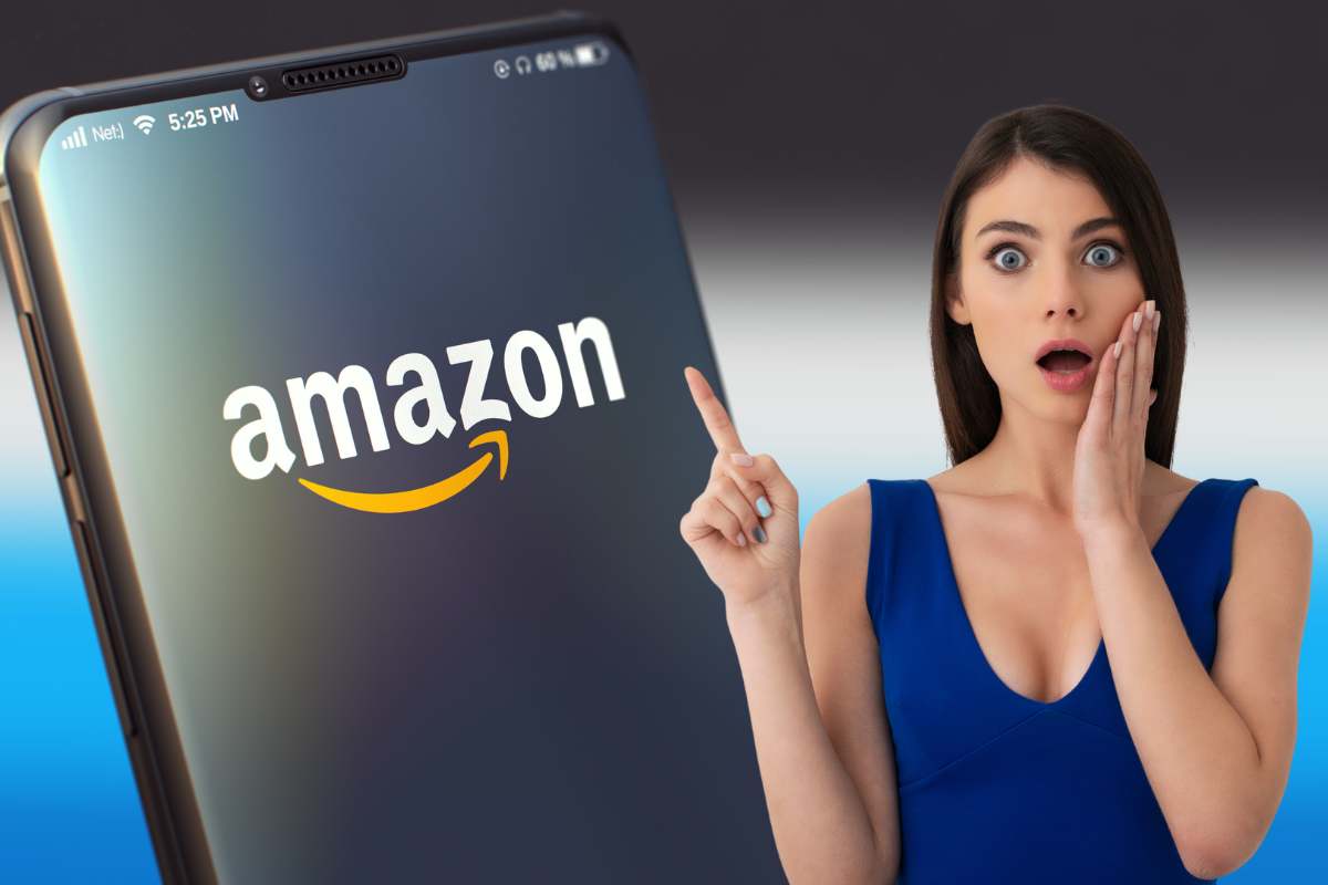 logo amazon con vivino una ragazza stupita